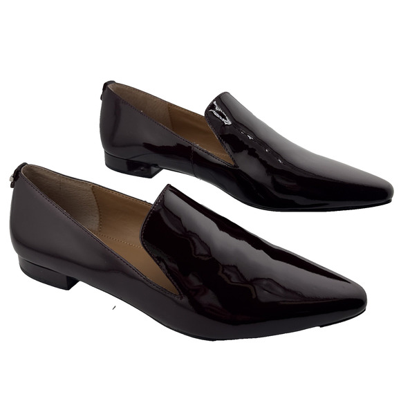 Calvin Klein Shoes - Calvin Klein Women’s Elin Oxblood Patent Leather Pointed Shoes Flats Sz 9 M NWB